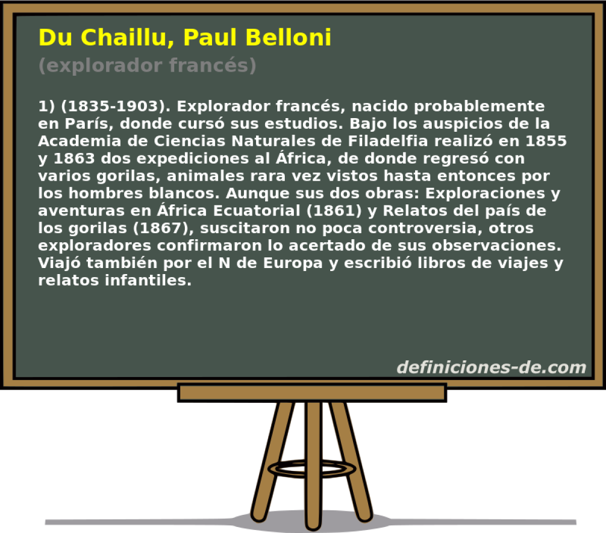 Du Chaillu, Paul Belloni (explorador francs)