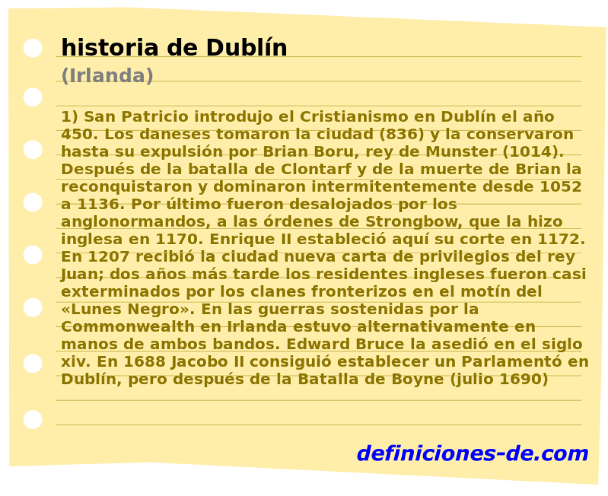 historia de Dubln (Irlanda)