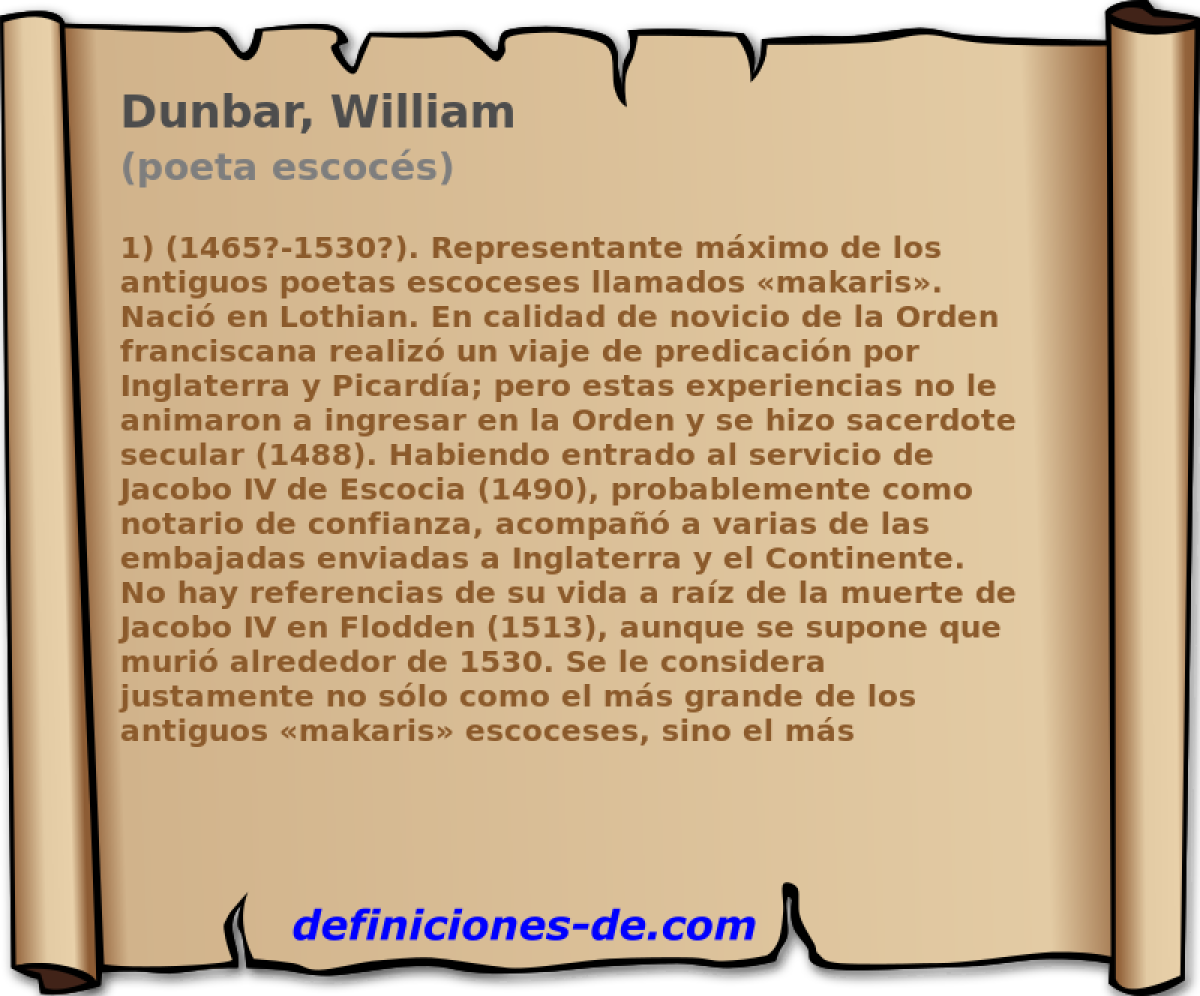 Dunbar, William (poeta escocs)