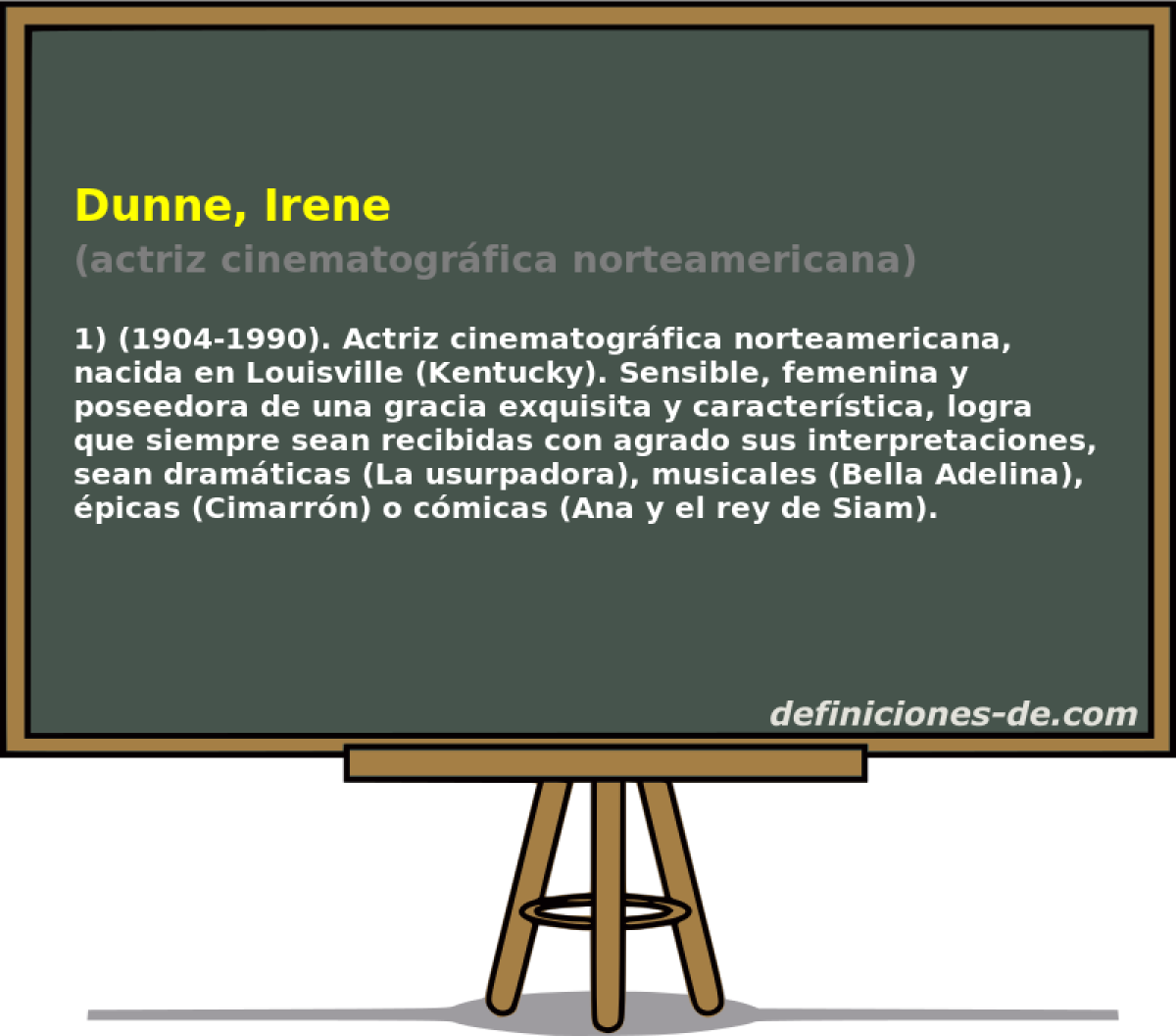 Dunne, Irene (actriz cinematogrfica norteamericana)
