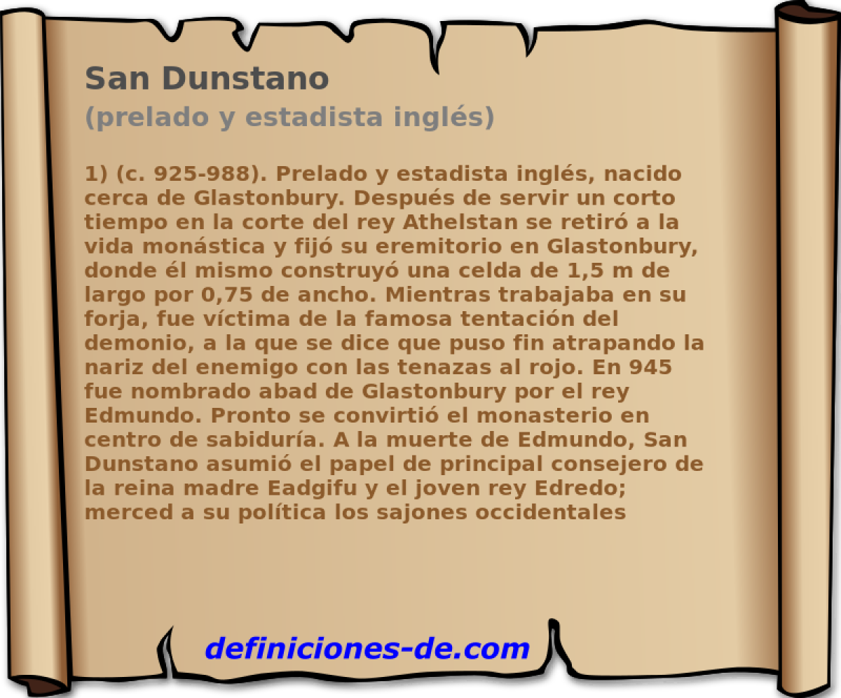 San Dunstano (prelado y estadista ingls)