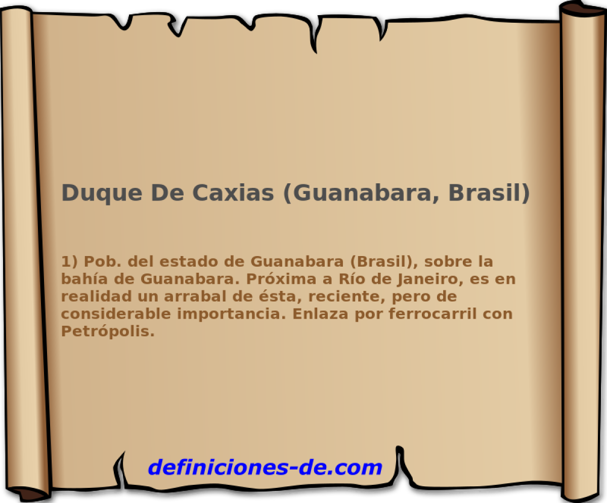 Duque De Caxias (Guanabara, Brasil) 
