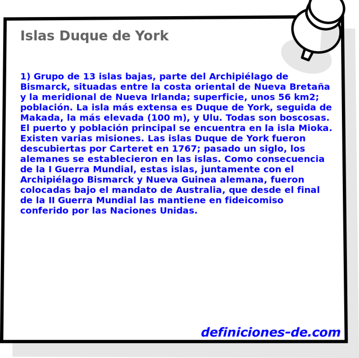 Islas Duque de York 