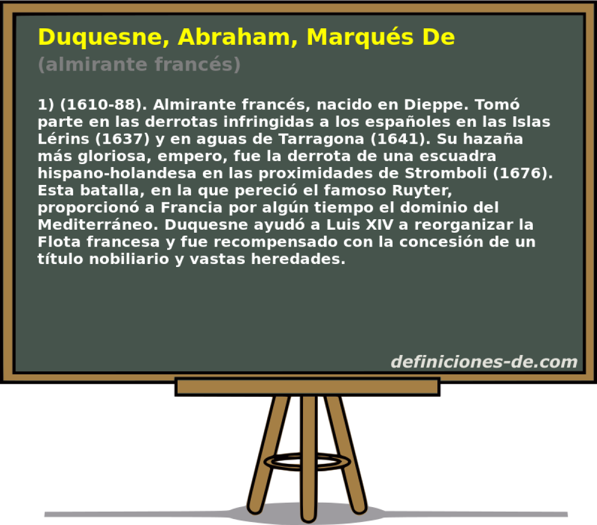 Duquesne, Abraham, Marqus De (almirante francs)