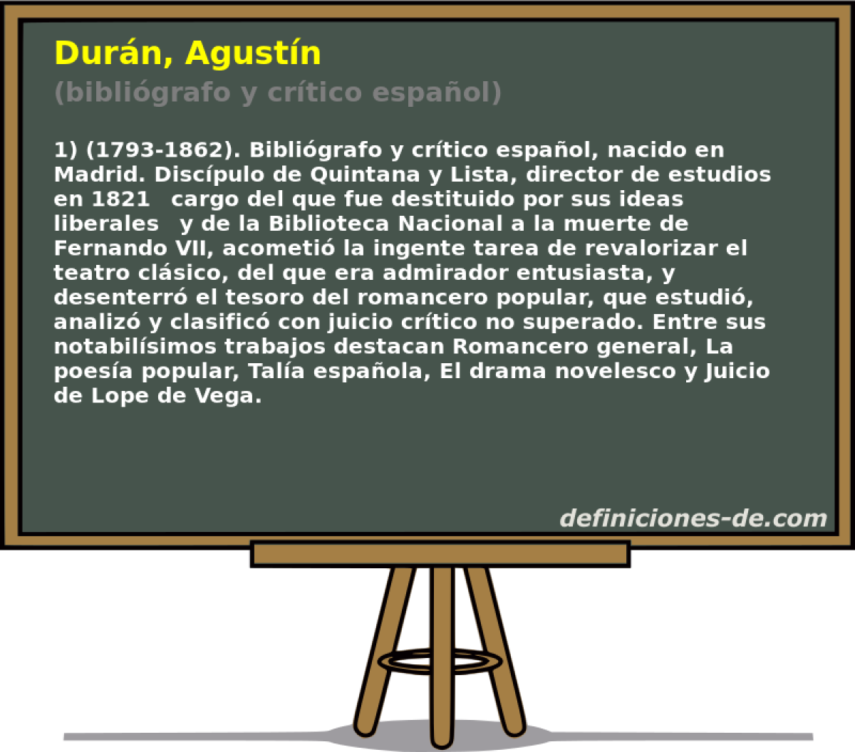 Durn, Agustn (bibligrafo y crtico espaol)