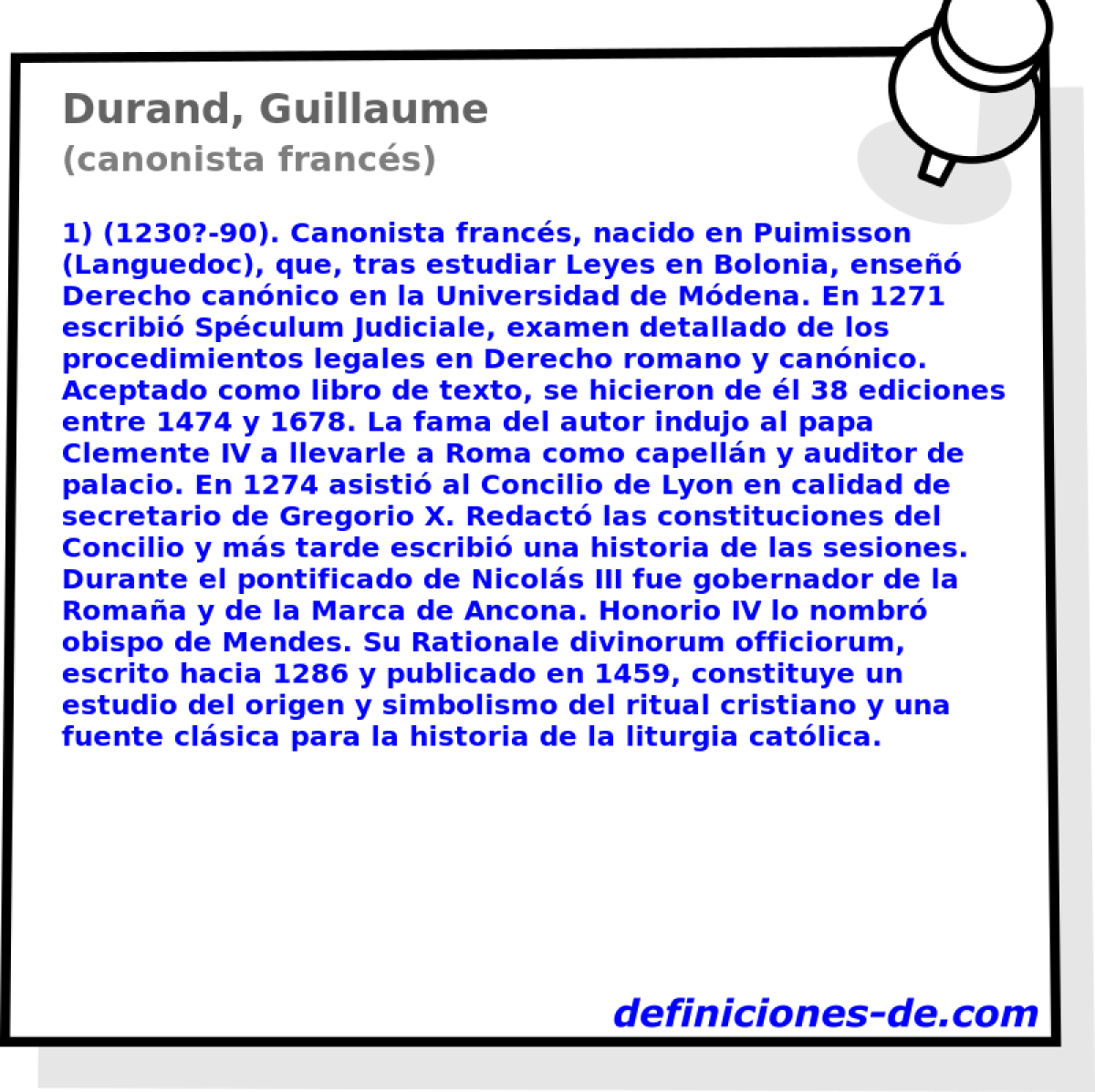 Durand, Guillaume (canonista francs)
