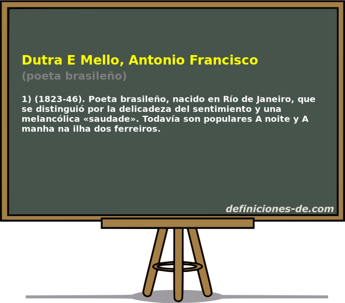 Dutra E Mello, Antonio Francisco (poeta brasileo)
