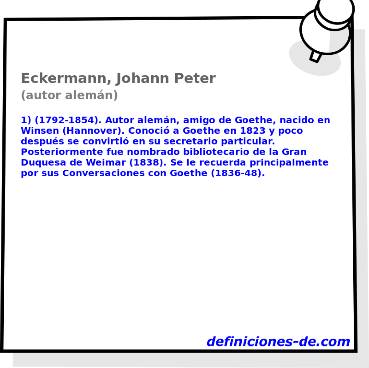Eckermann, Johann Peter (autor alemn)