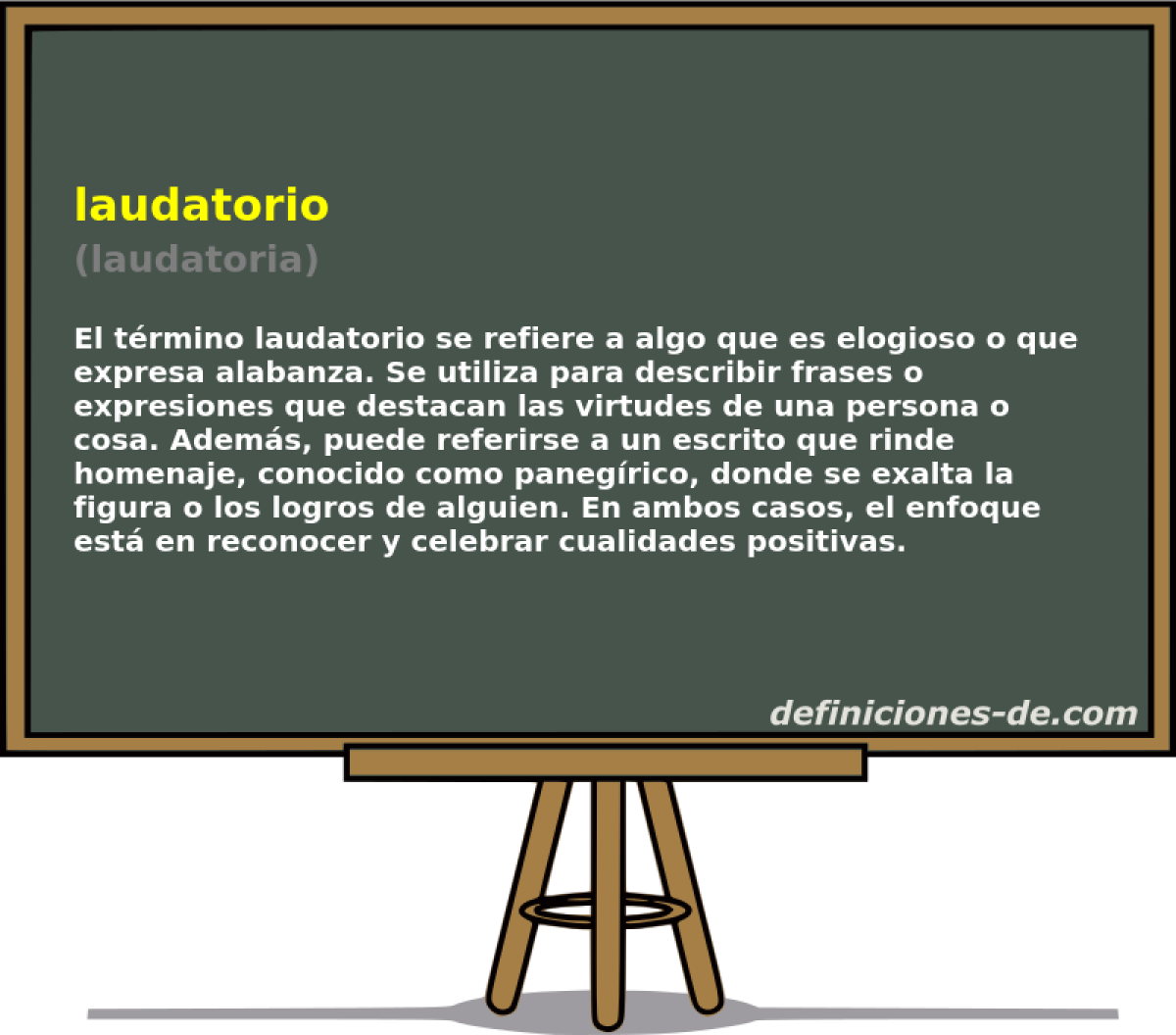 laudatorio (laudatoria)