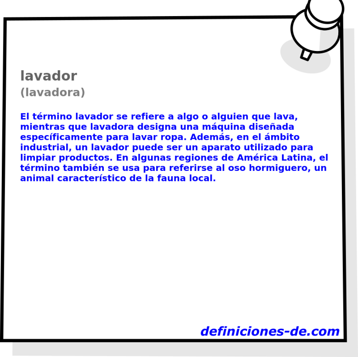 lavador (lavadora)