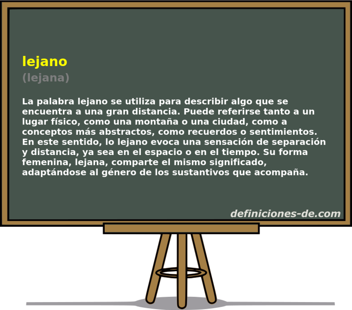 lejano (lejana)