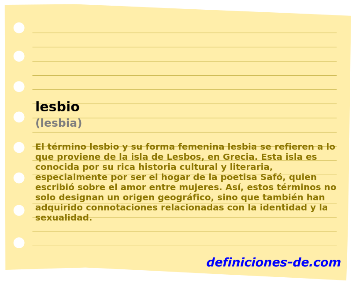 lesbio (lesbia)