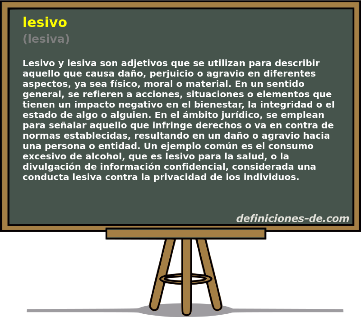 lesivo (lesiva)