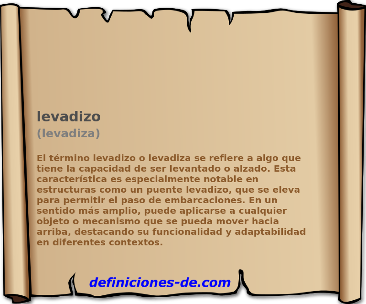 levadizo (levadiza)