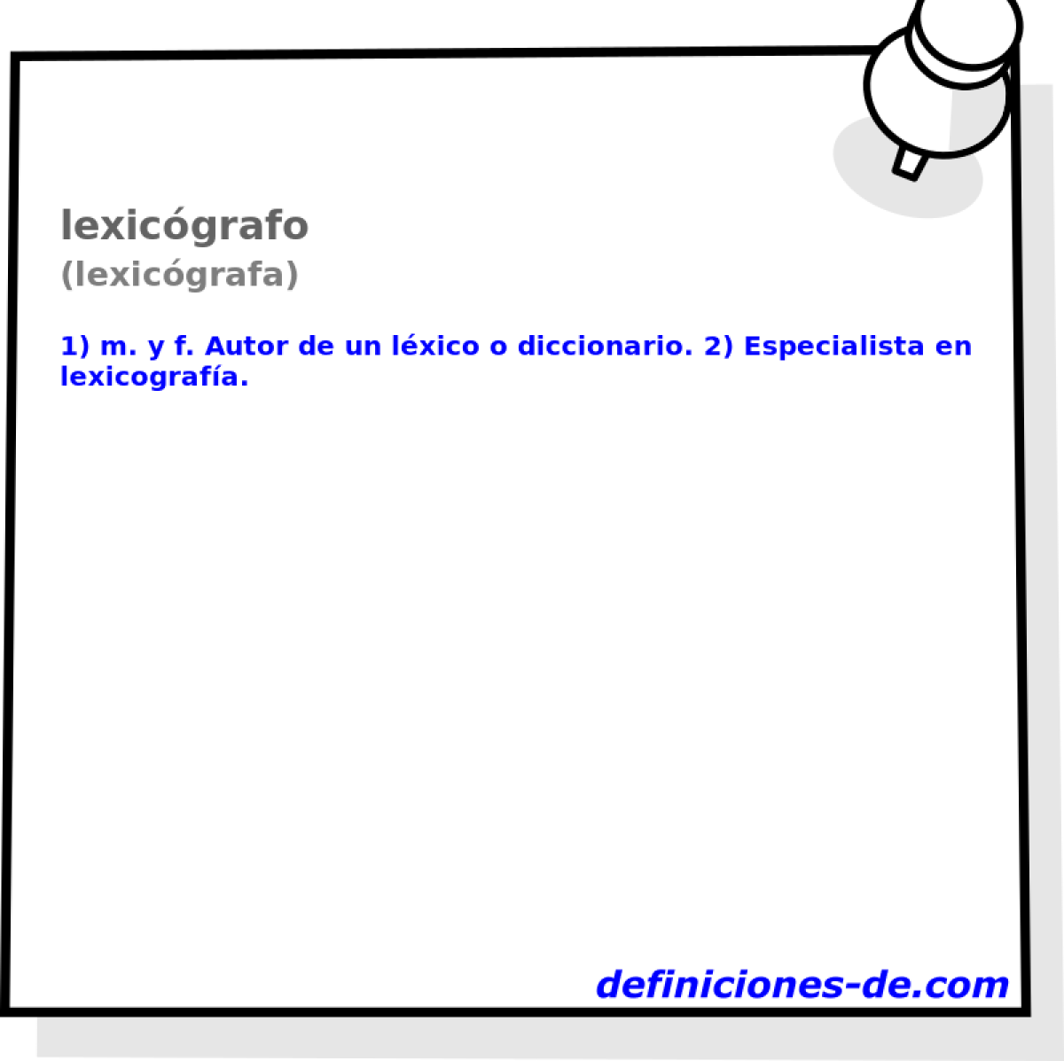 lexicgrafo (lexicgrafa)