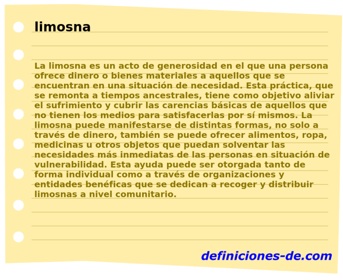 limosna 