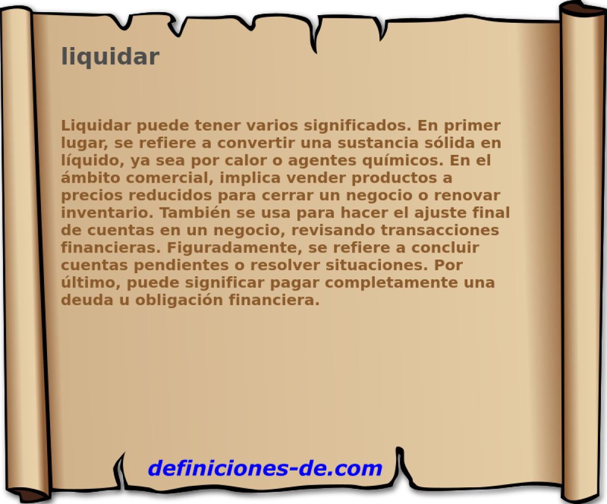 liquidar 