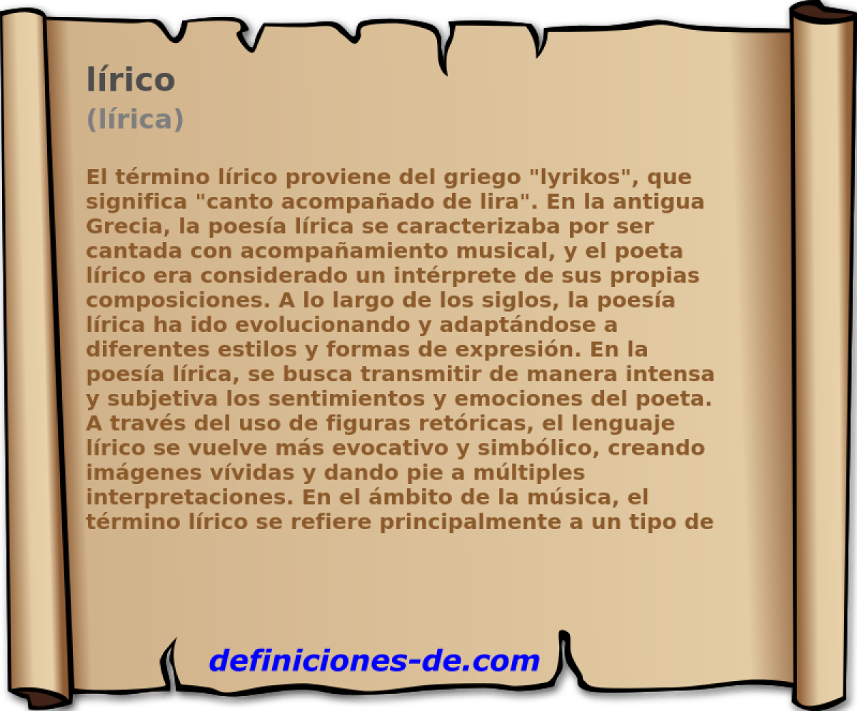 lrico (lrica)