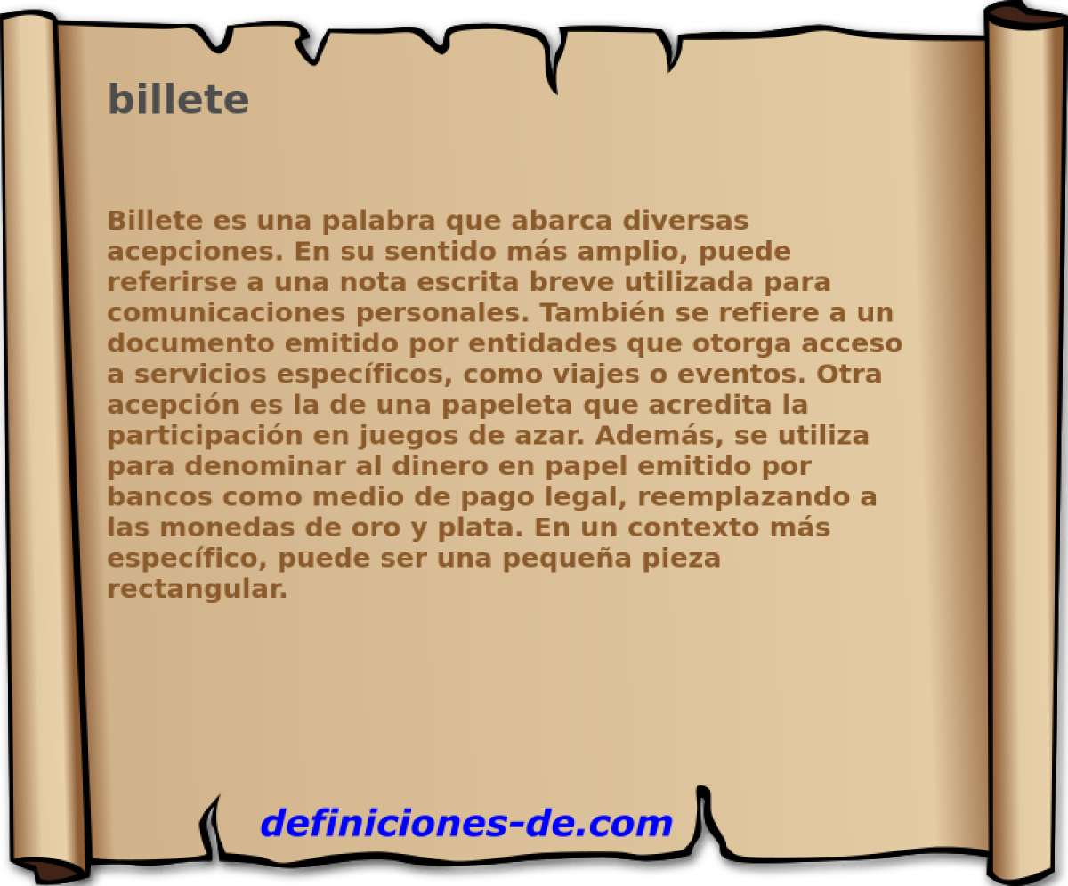 billete 