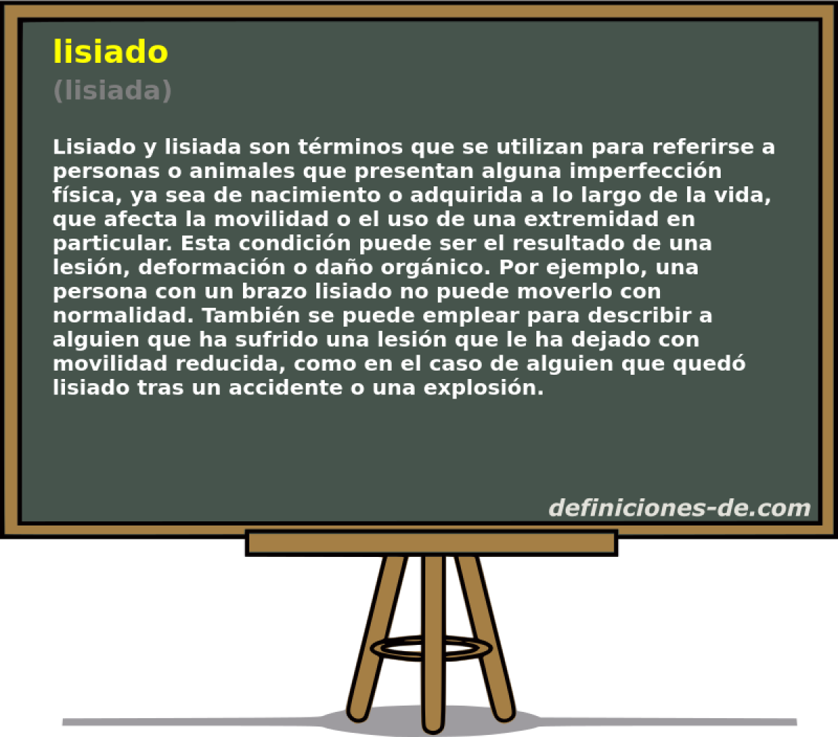 lisiado (lisiada)