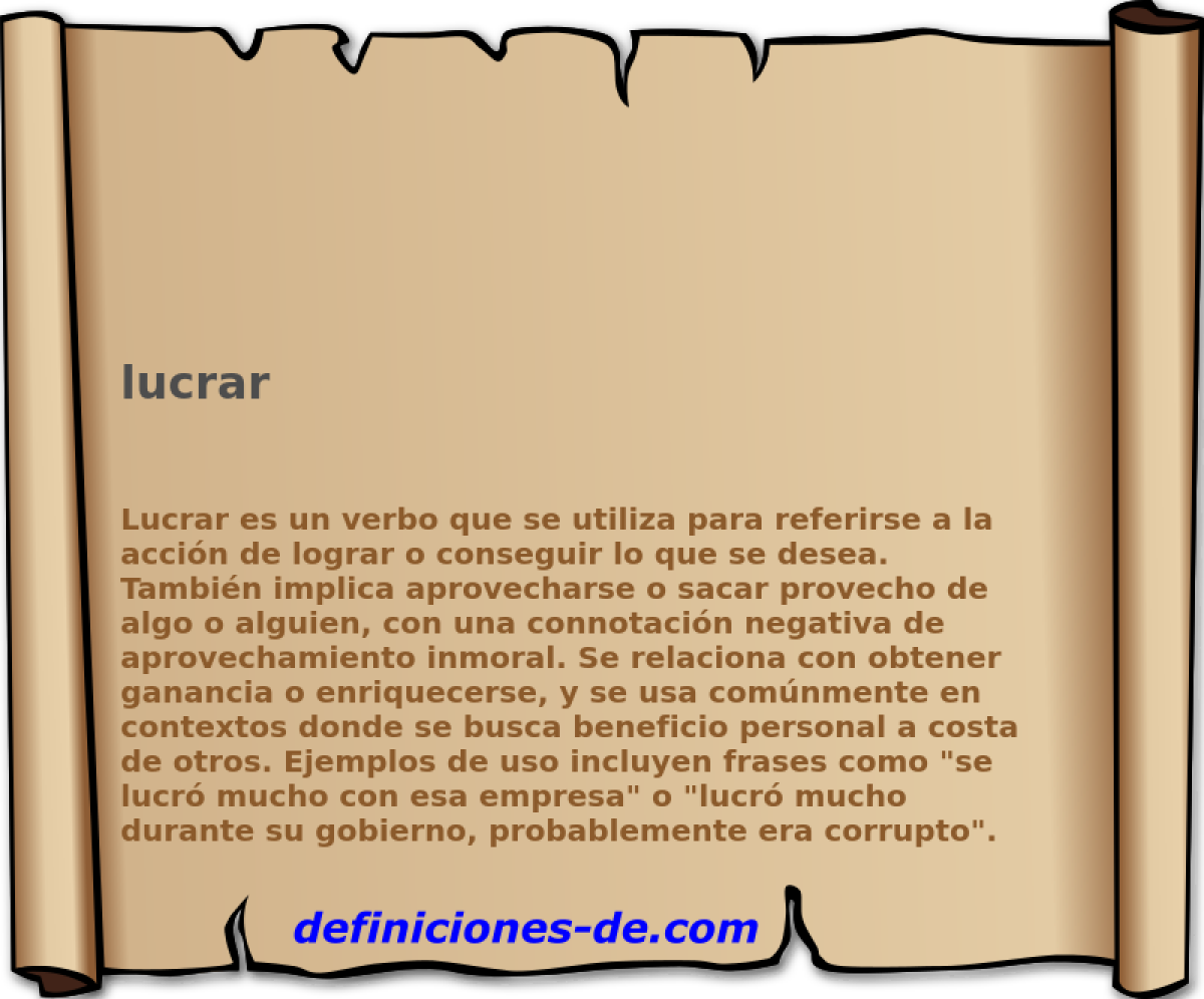 lucrar 