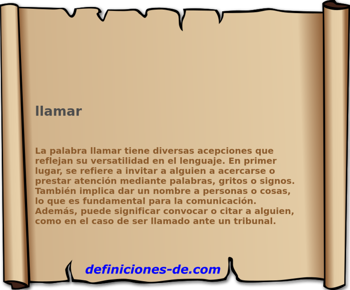 llamar 