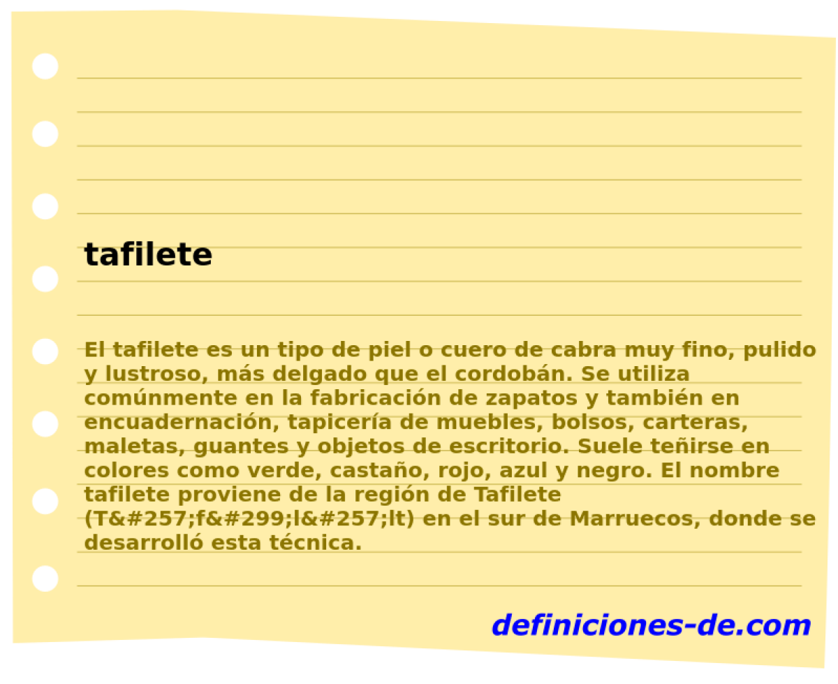 tafilete 