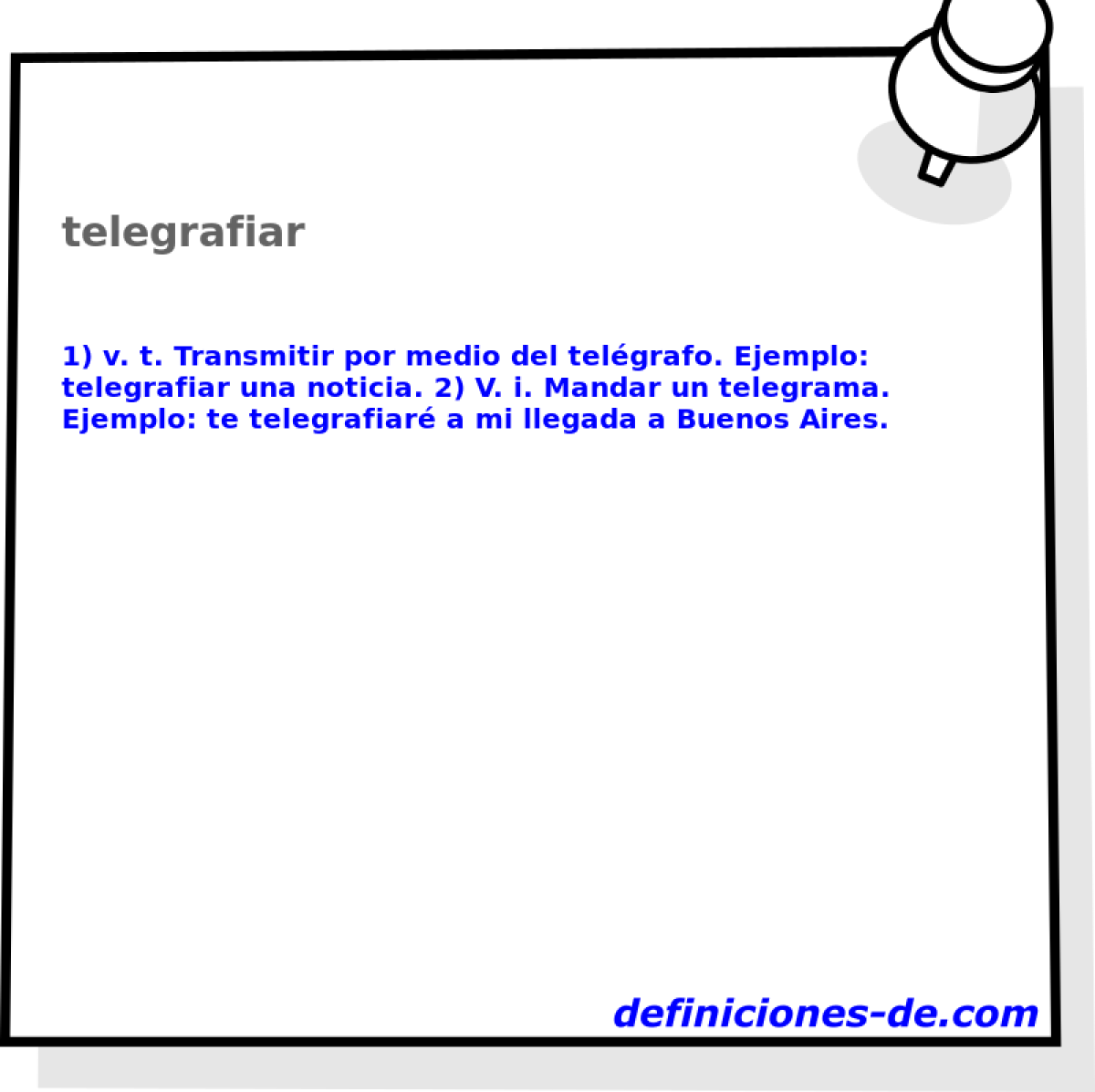 telegrafiar 