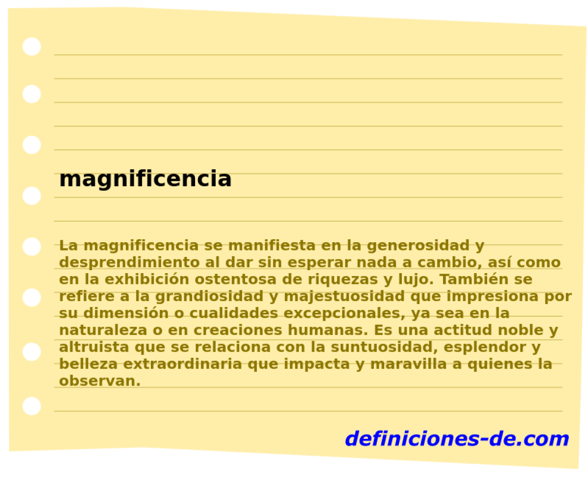 magnificencia 