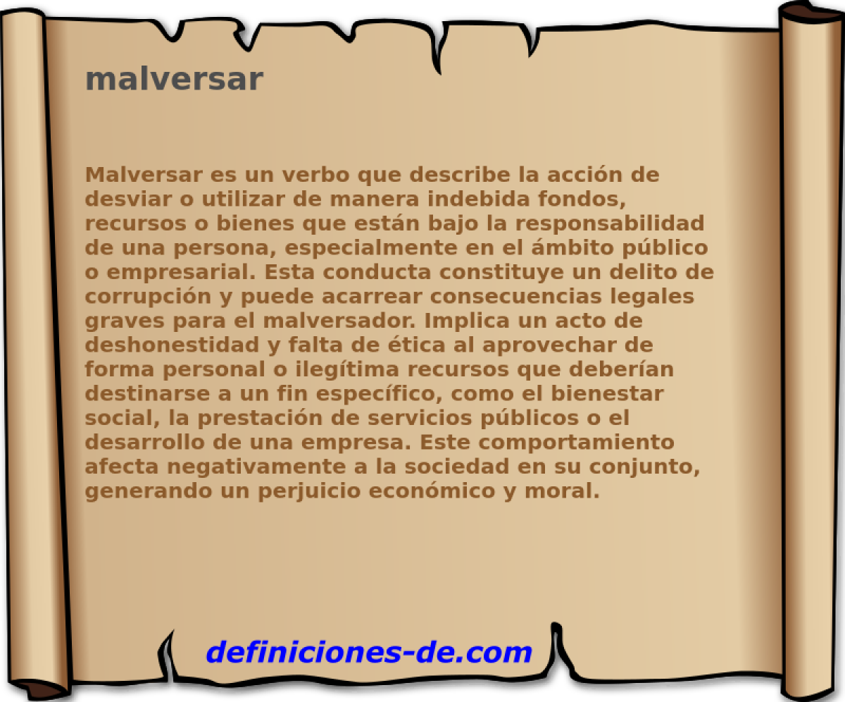 malversar 