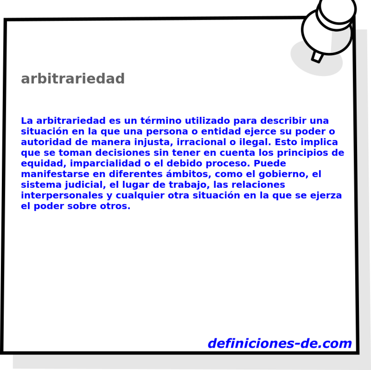 arbitrariedad 