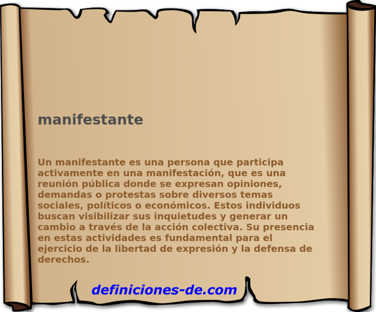 manifestante 