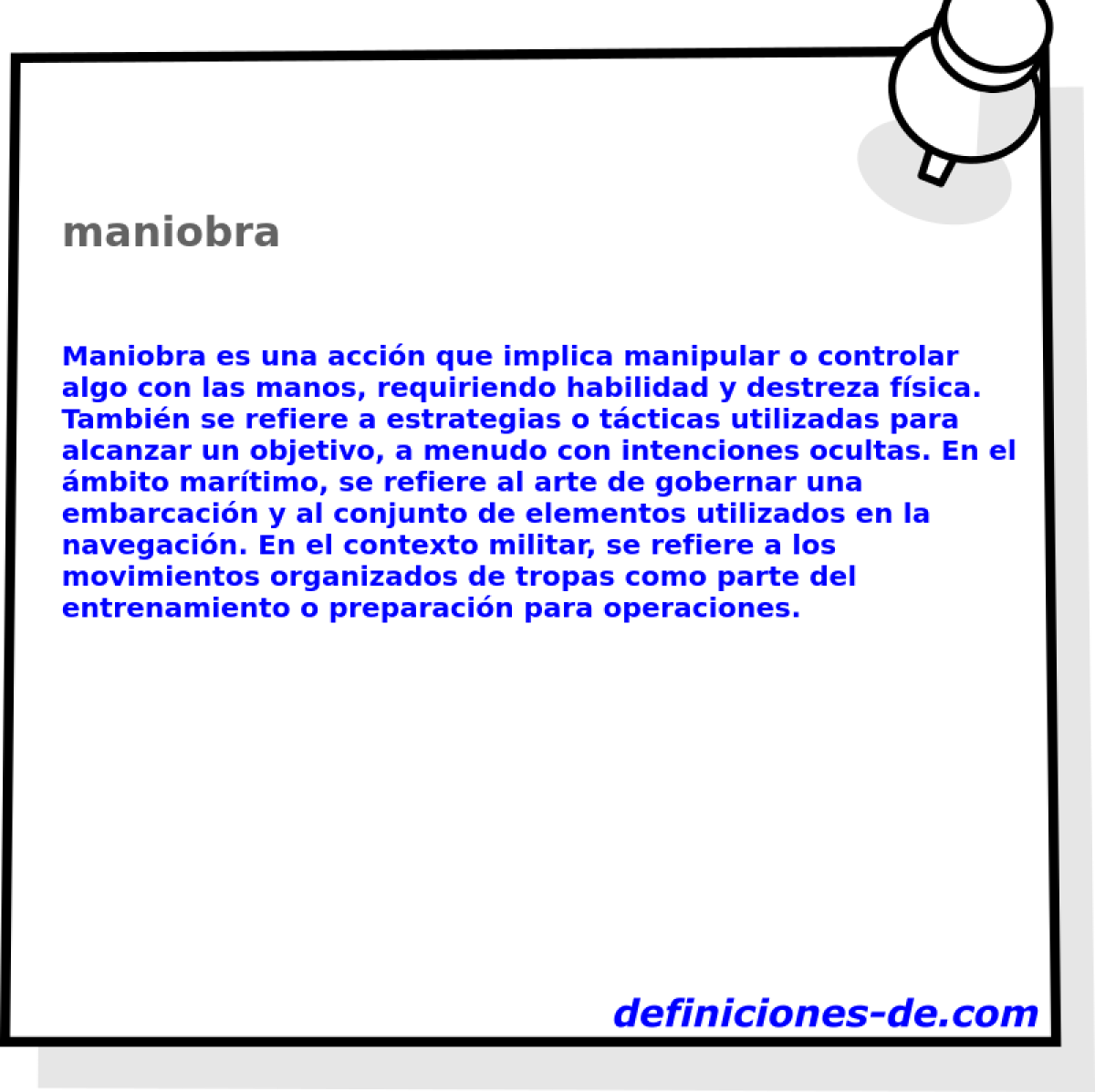 maniobra 