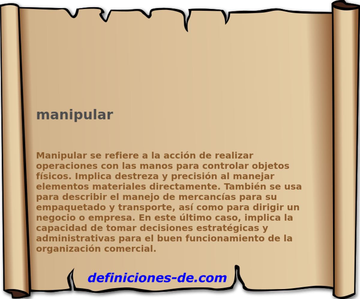 manipular 