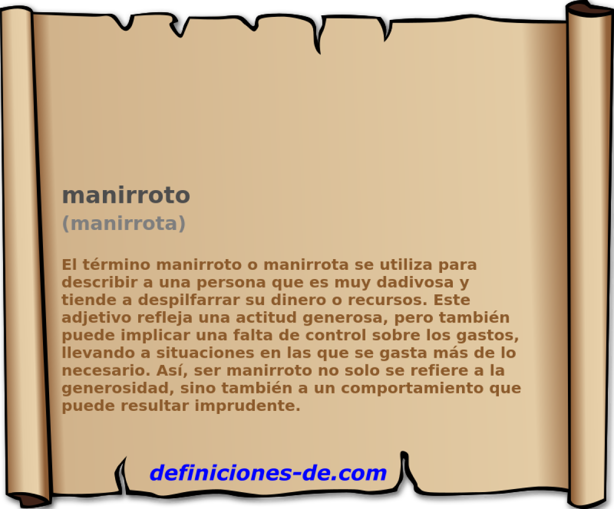 manirroto (manirrota)