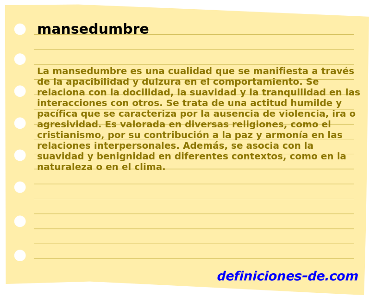 mansedumbre 