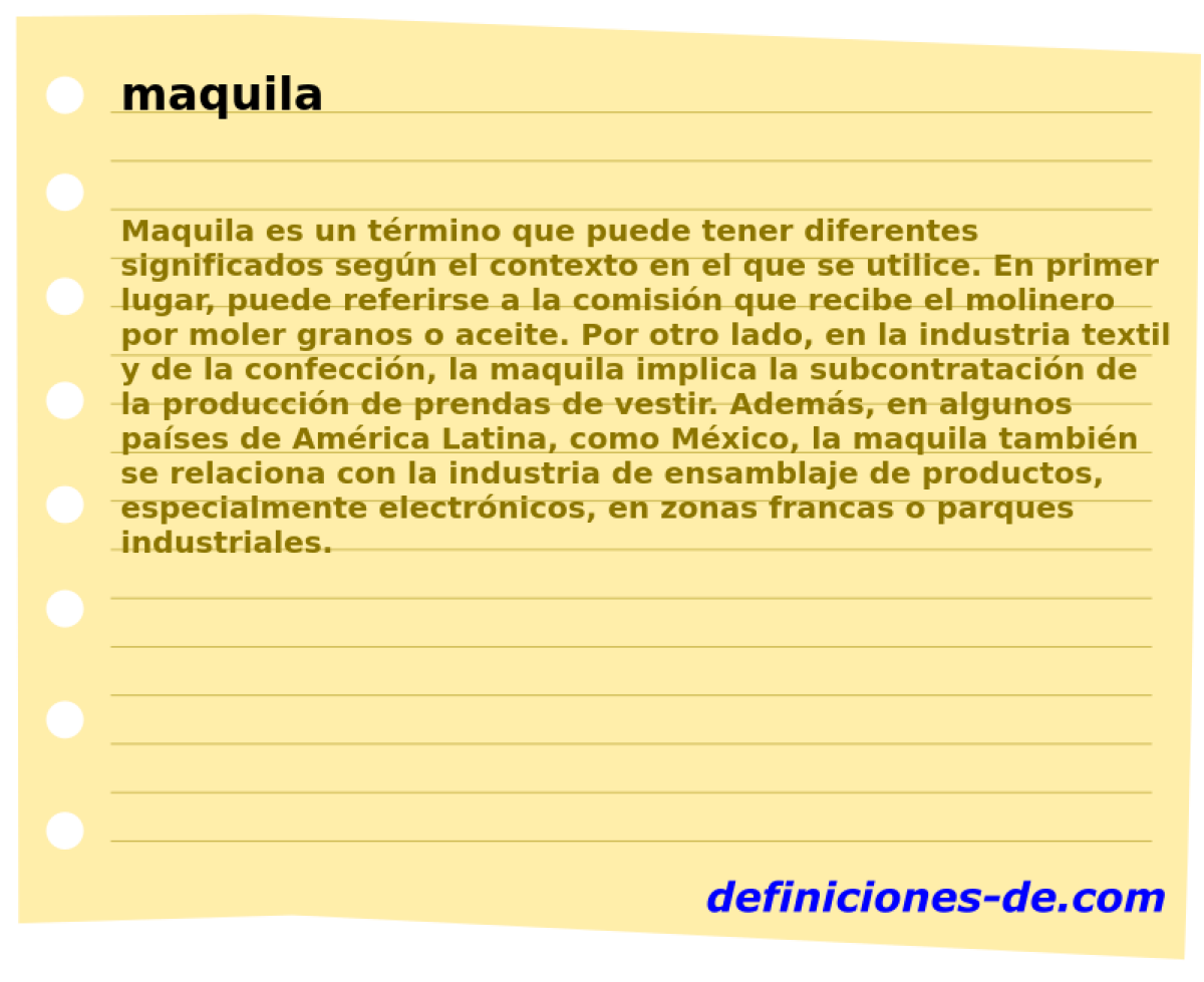 maquila 