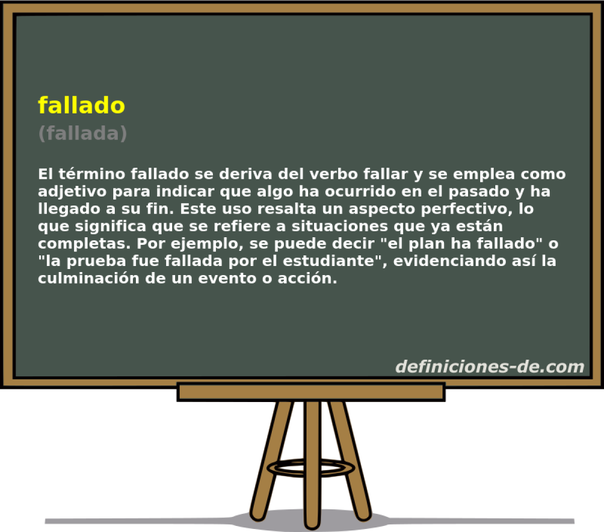 fallado (fallada)
