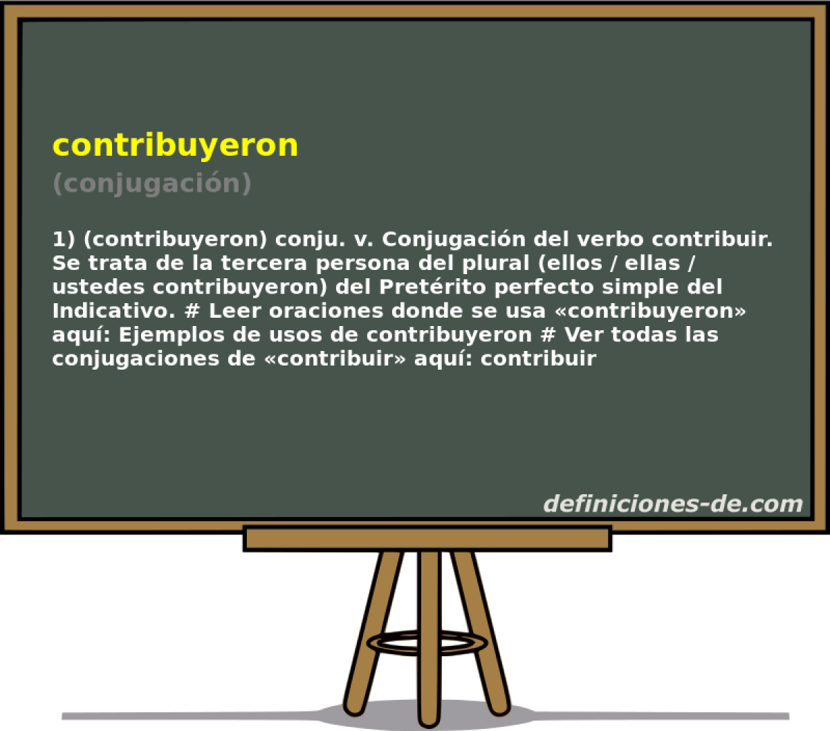 contribuyeron (conjugacin)
