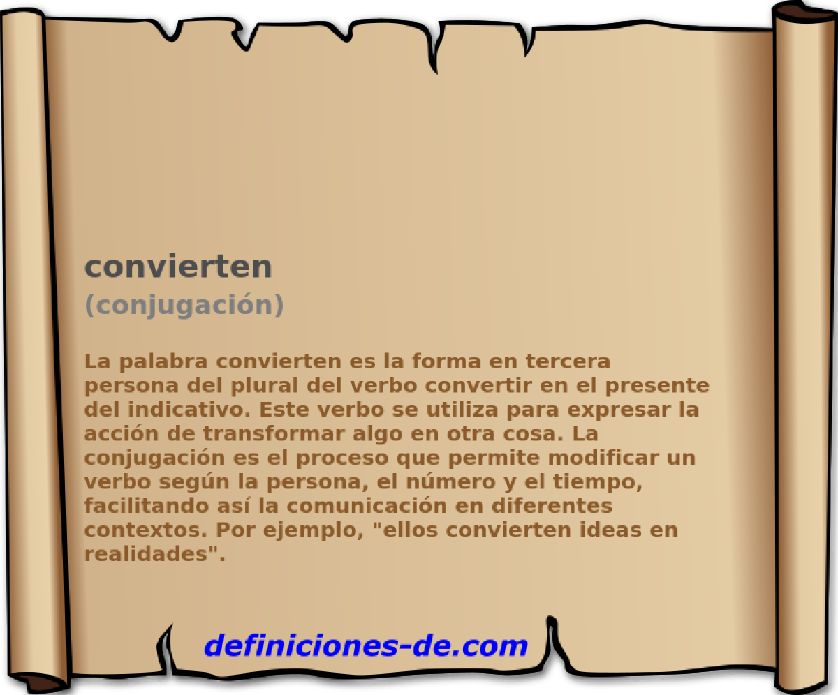 convierten (conjugaci�n)