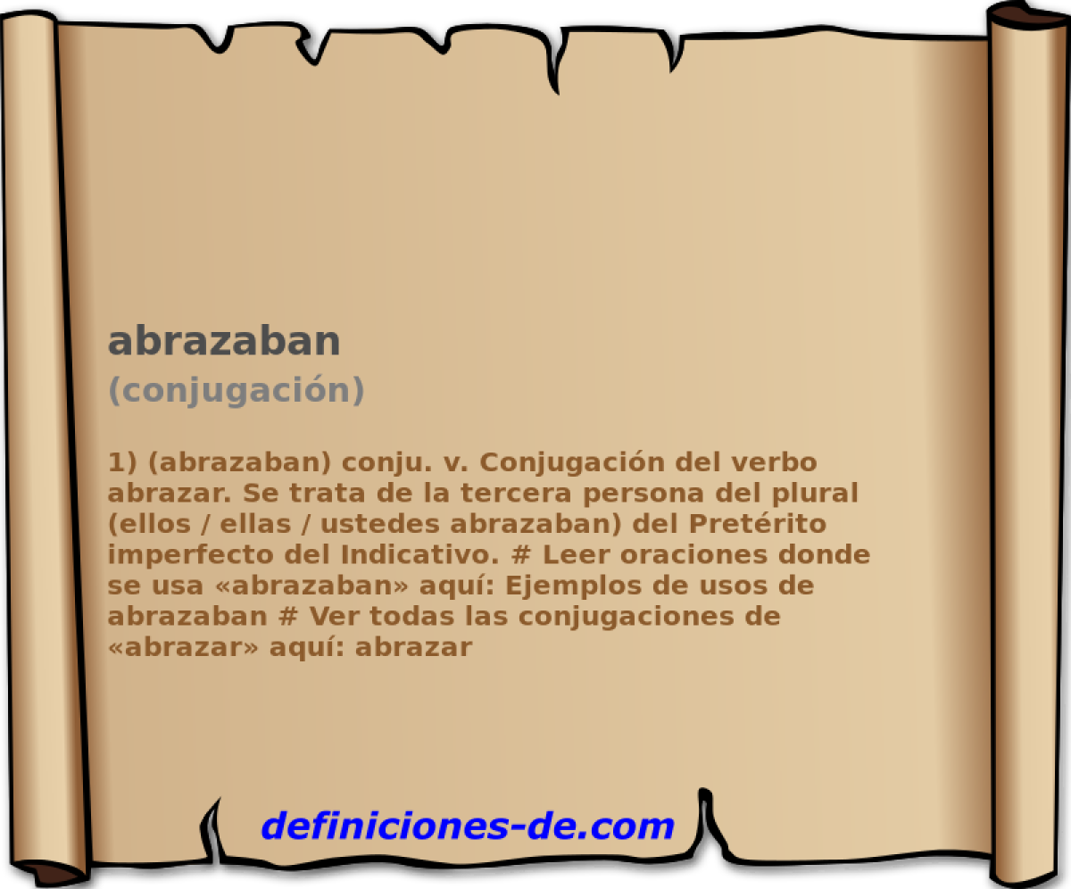 abrazaban (conjugacin)