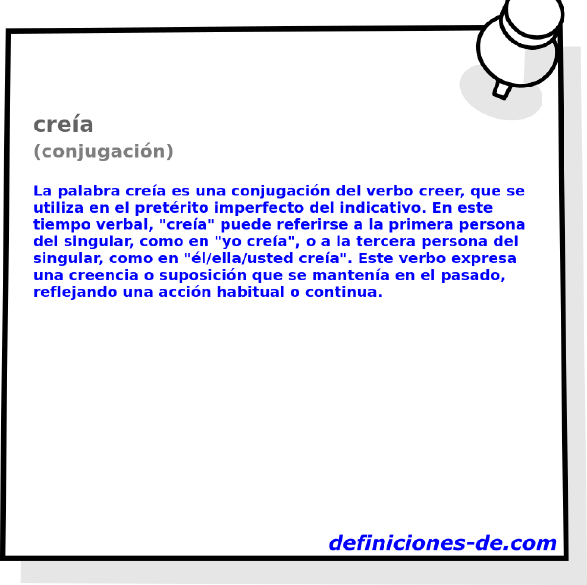 cre�a (conjugaci�n)