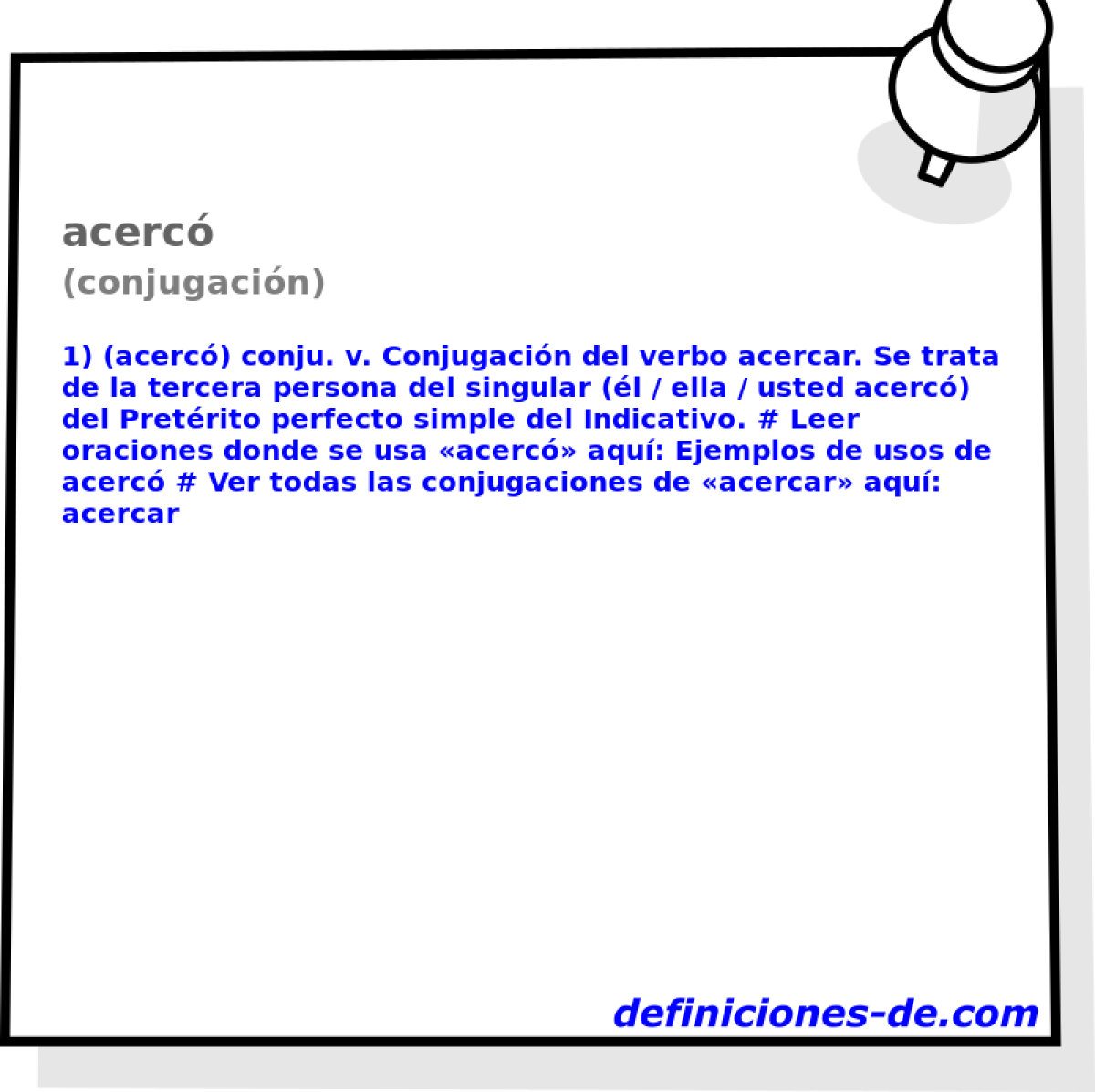 acerc (conjugacin)