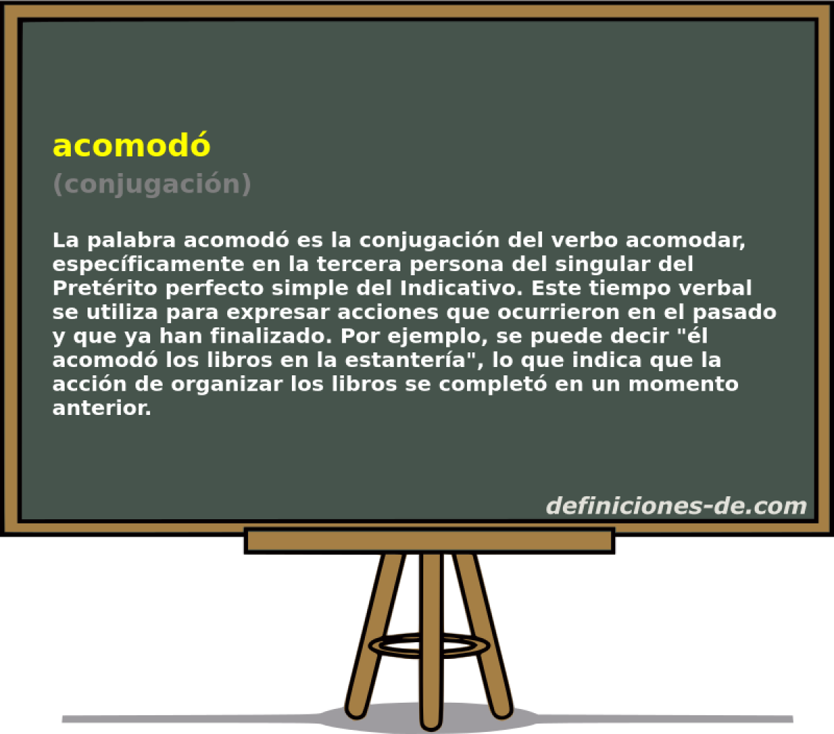 acomod� (conjugaci�n)