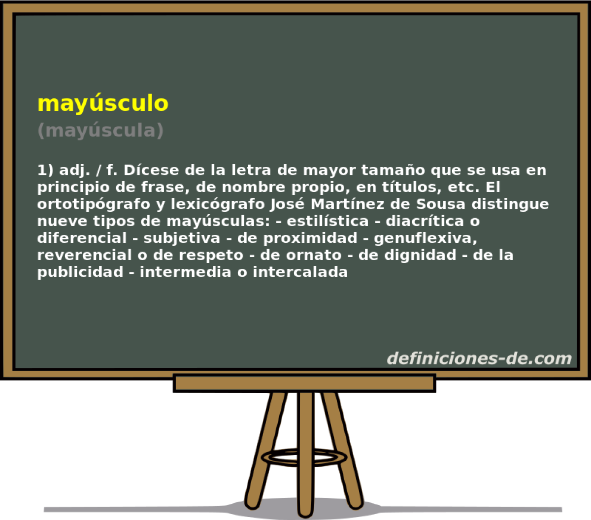 maysculo (mayscula)