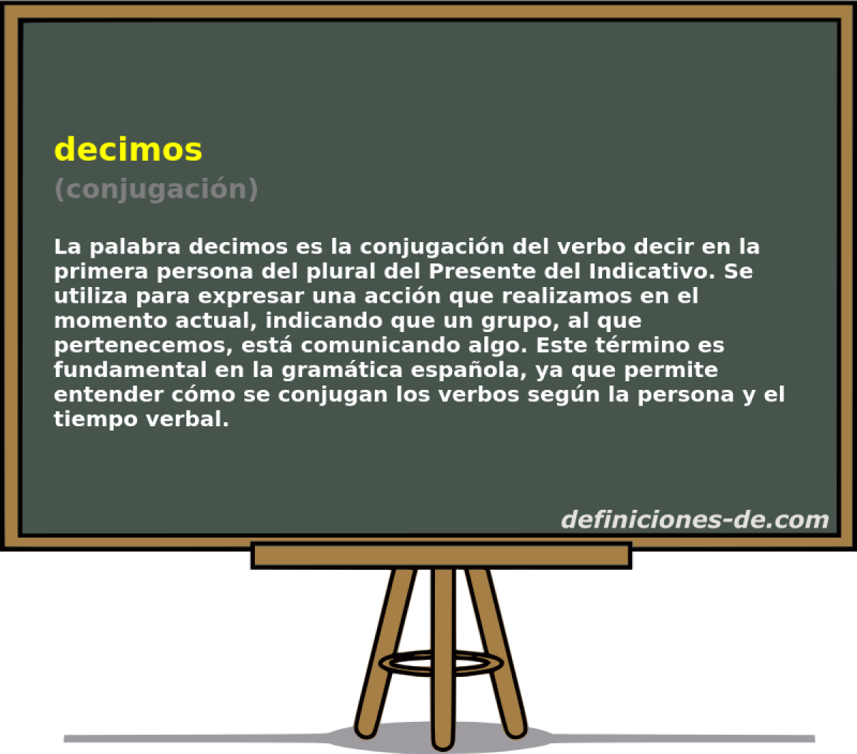 decimos (conjugaci�n)