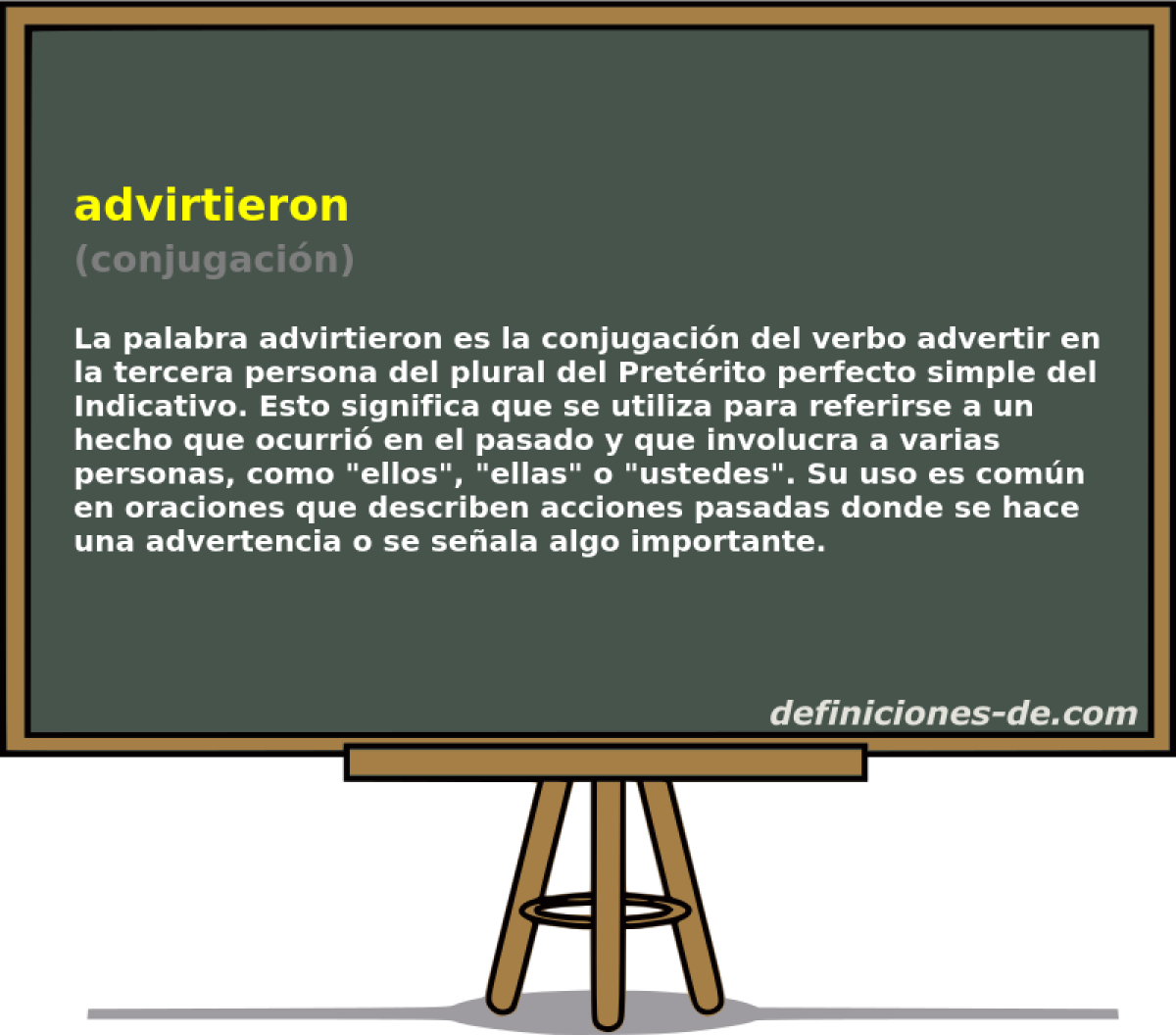 advirtieron (conjugaci�n)