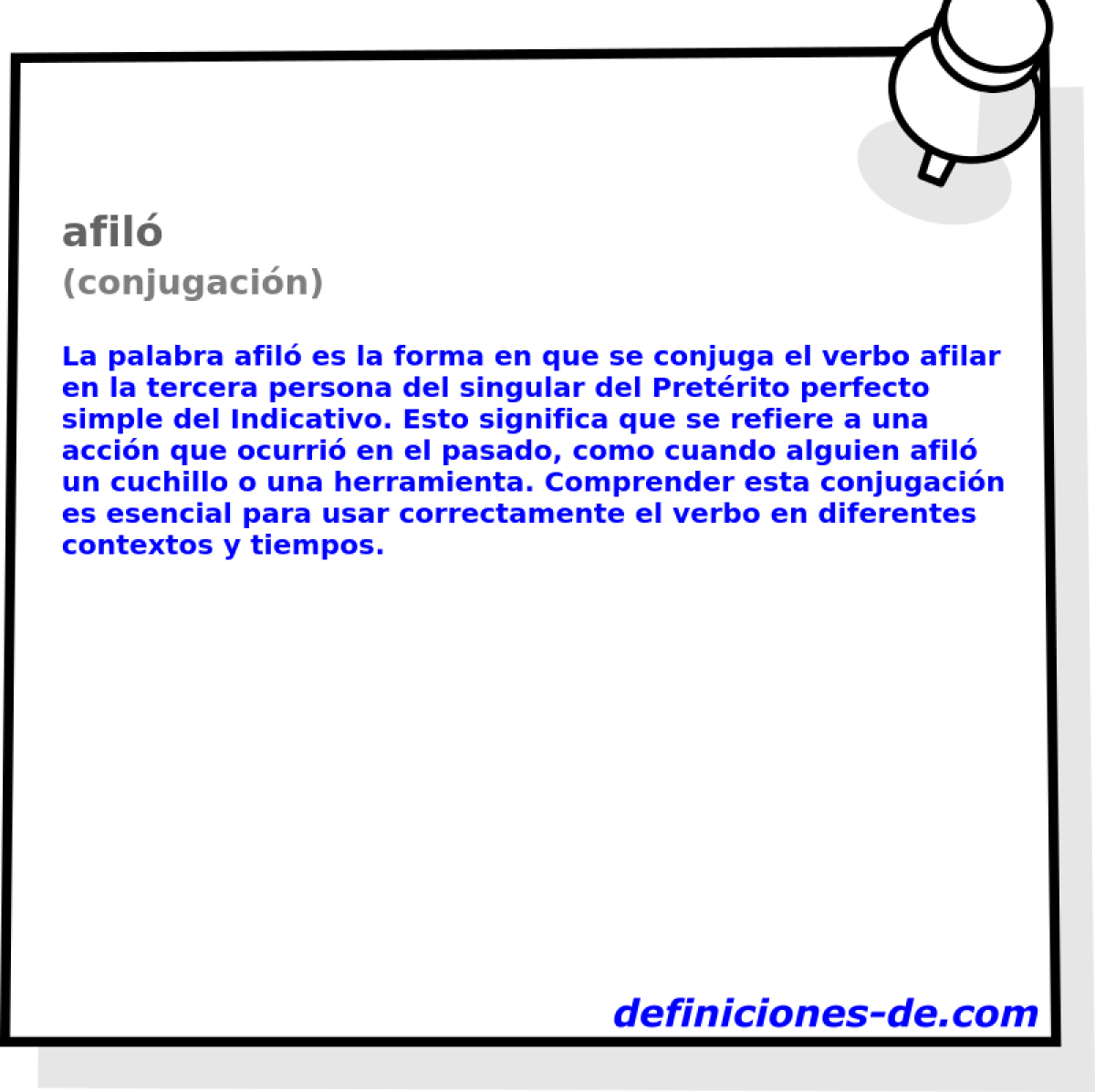 afil� (conjugaci�n)