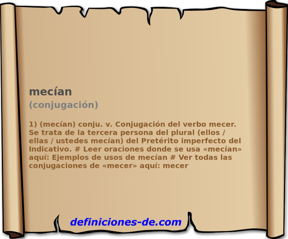 mecan (conjugacin)