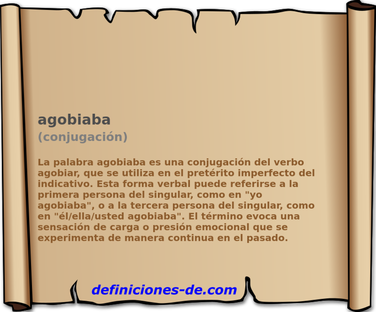 agobiaba (conjugaci�n)